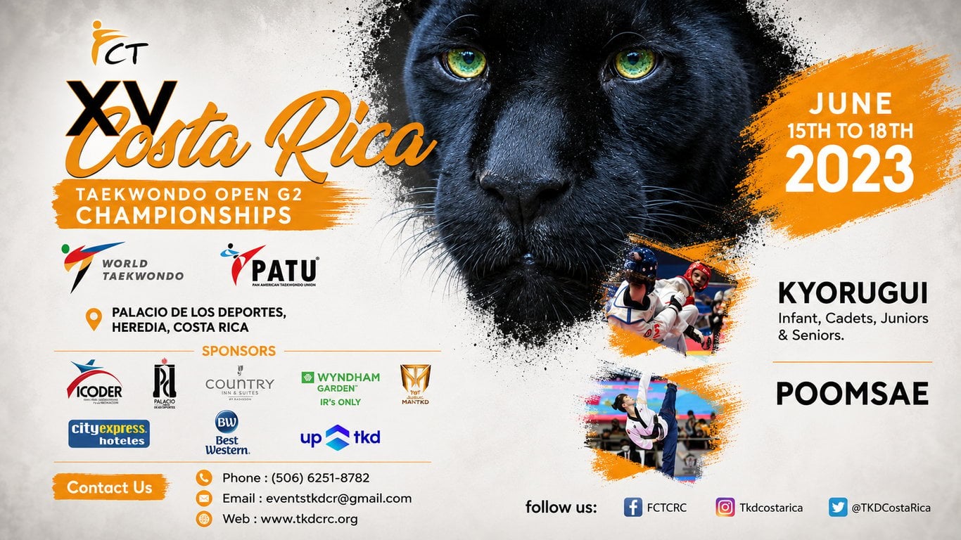 15th Costa Rica Taekwondo Open Championships (Kyorugi)